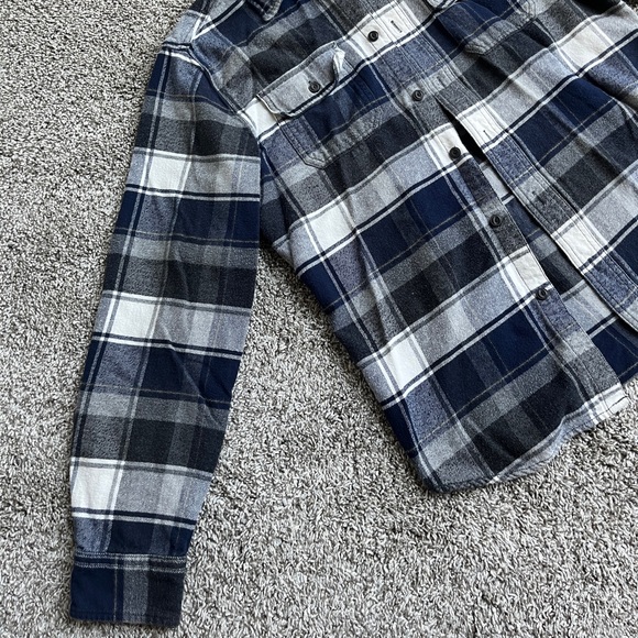 American Eagle Outfitters Blue Heritage Flannel - Picture 2 of 7